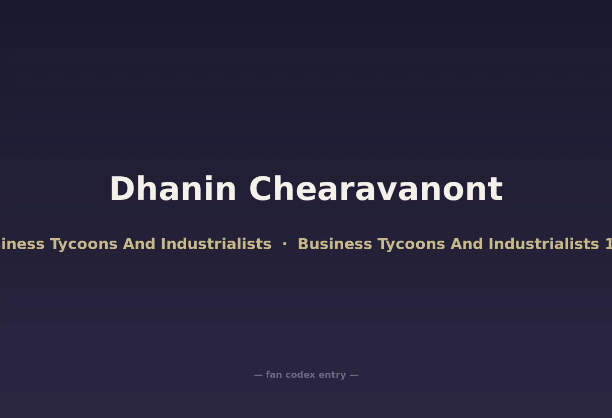 Dhanin Chearavanont