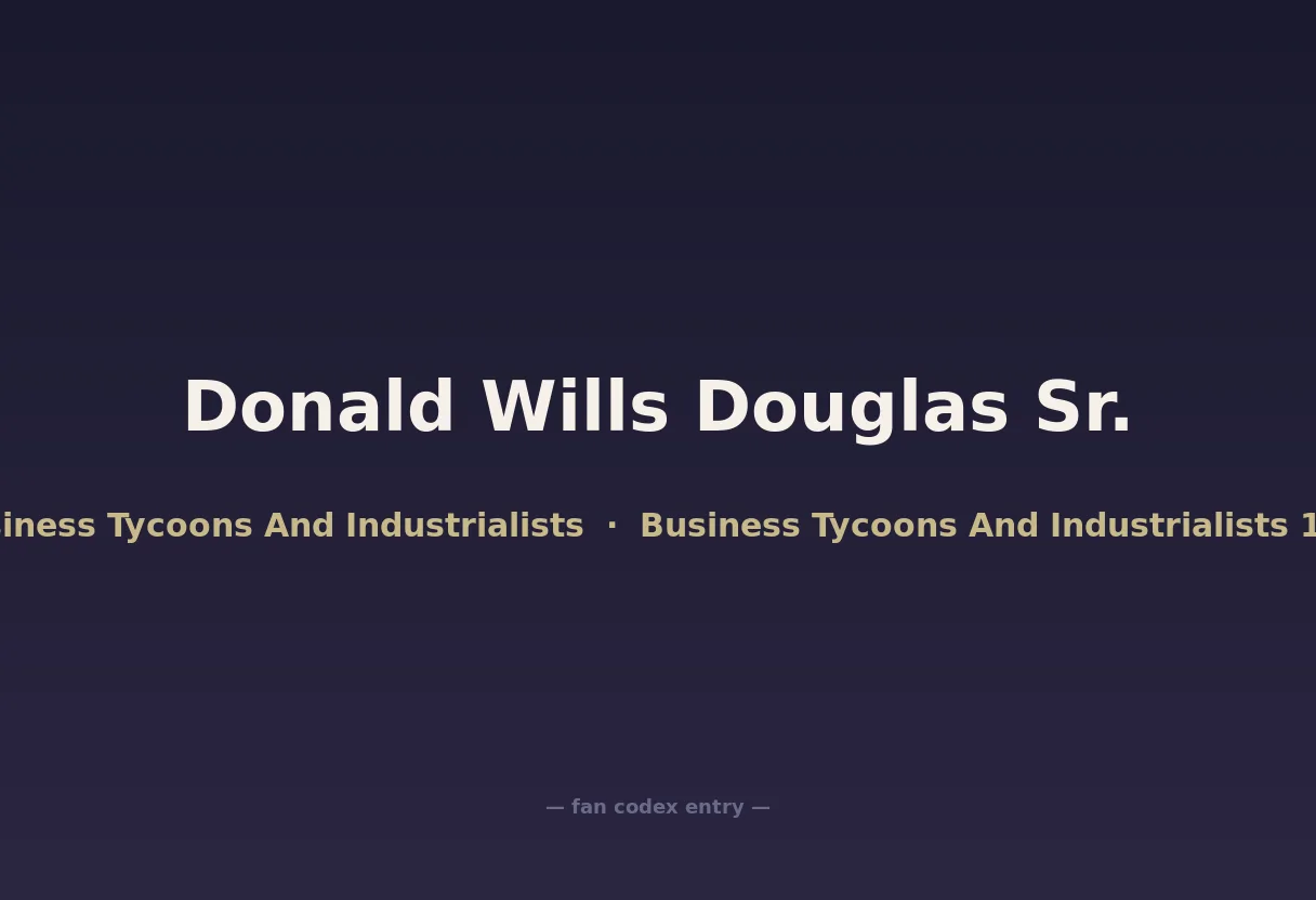 Donald Wills Douglas Sr.