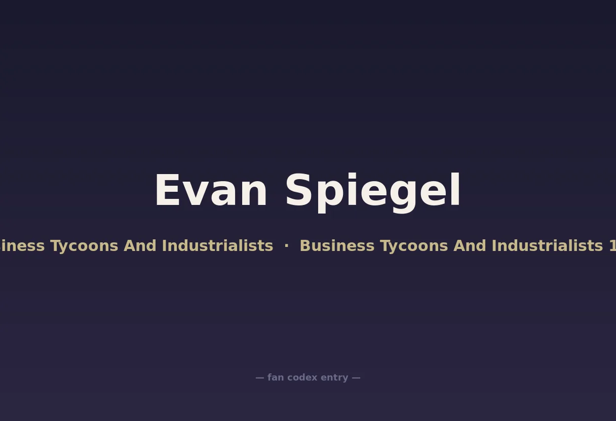 Evan Spiegel