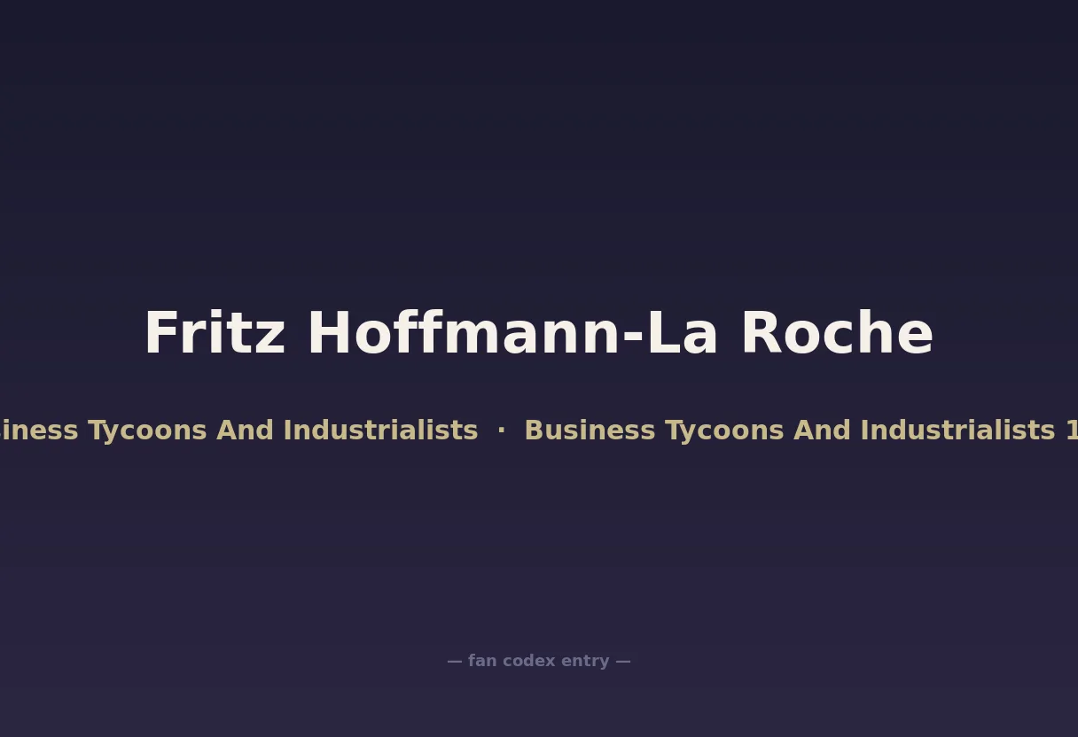 Fritz Hoffmann-La Roche
