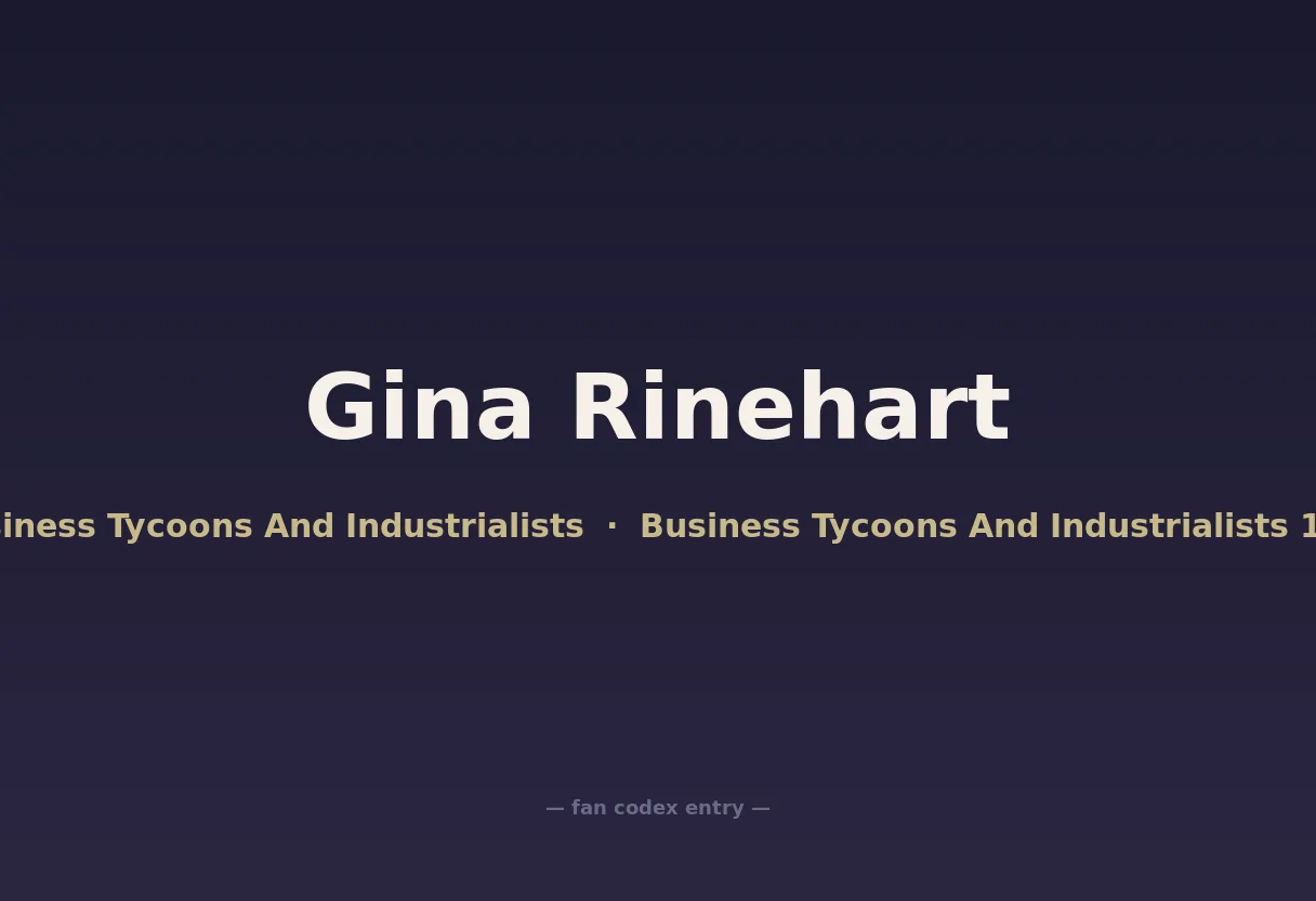 Gina Rinehart