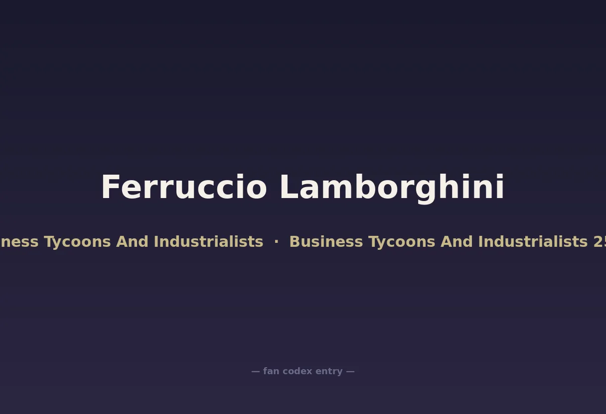 Ferruccio Lamborghini