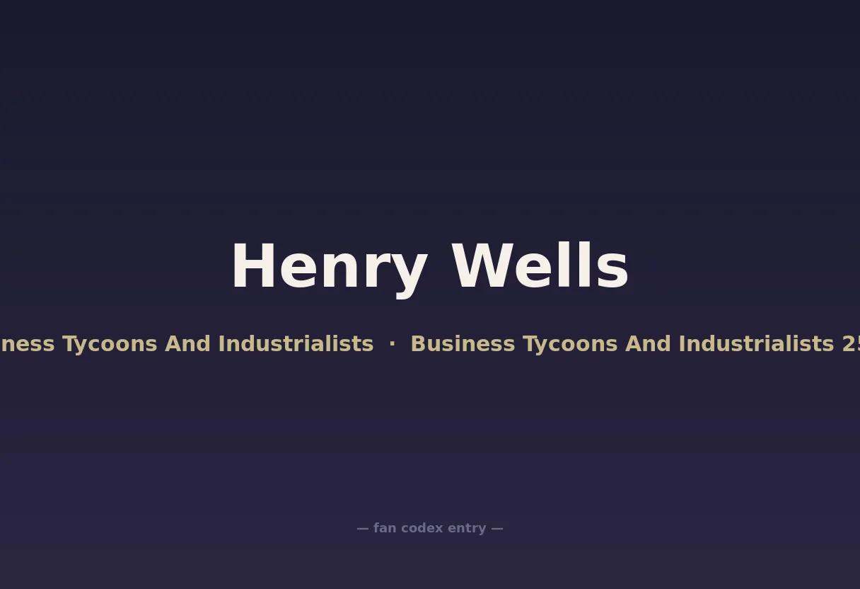 Henry Wells